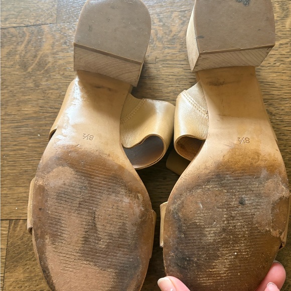 Madewell Women's Tan Double-Strap Slide Mules - Picture 5 of 6